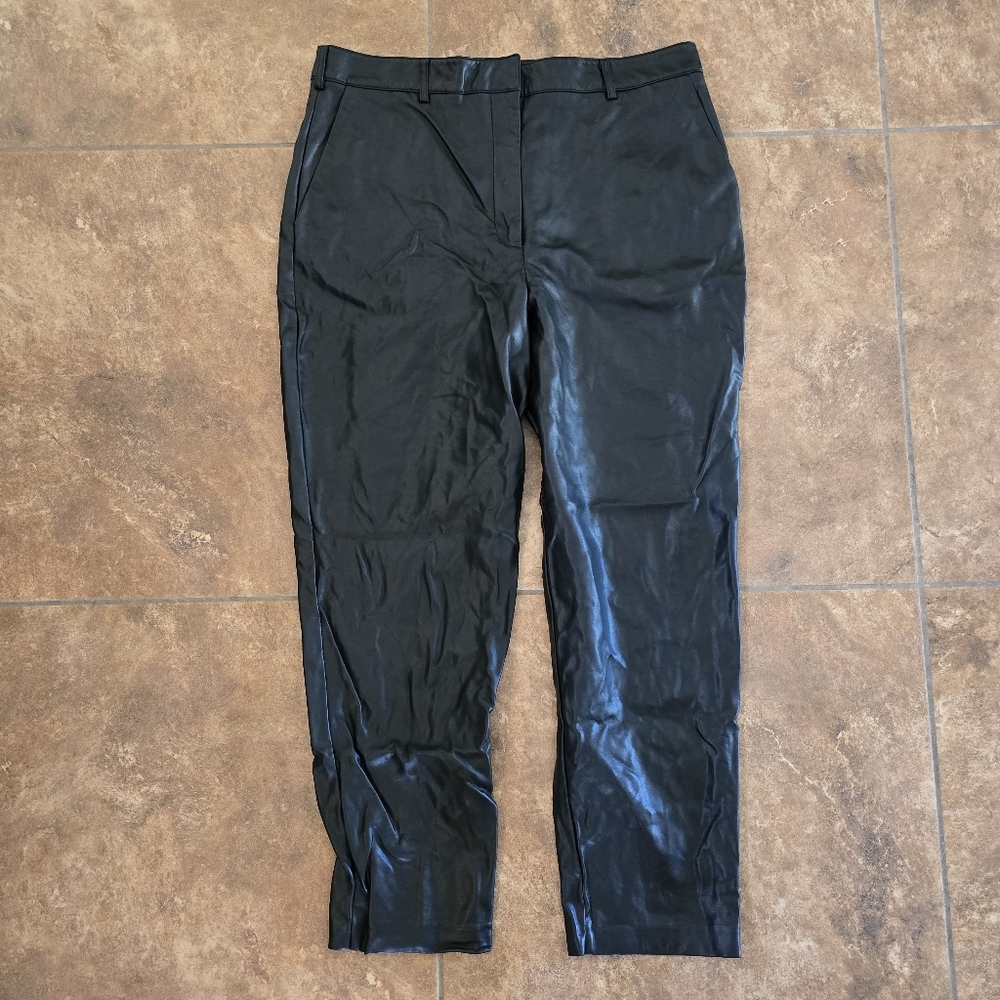 Black | FRENCH CONNECTION | Leather Pant